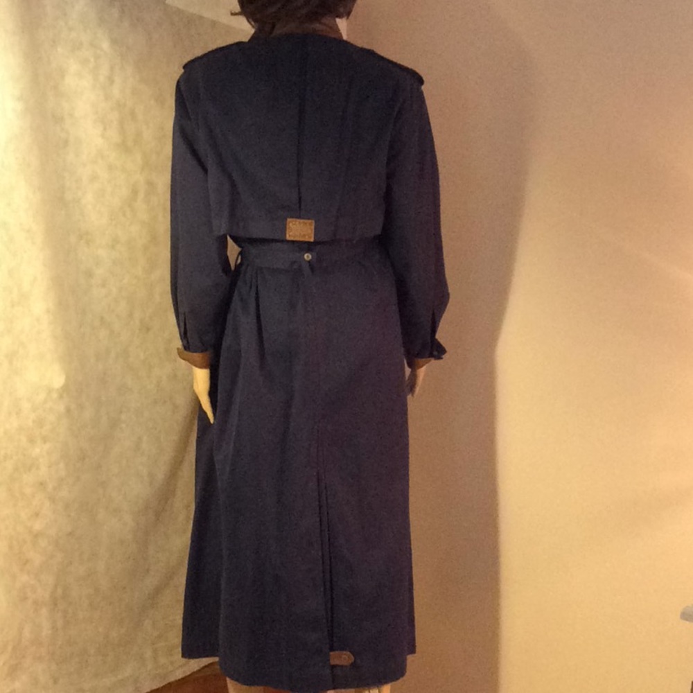 Vintage Together! Military Style Long Trench Coat - Picture 3 of 11
